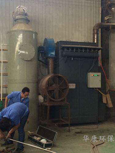 环保局正在检测脱硫湿式除尘器的技术规范