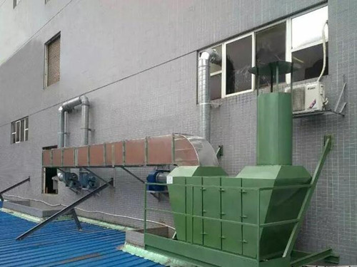    河北德治污水处理厂活性炭吸附塔废气处理工程案例安装图